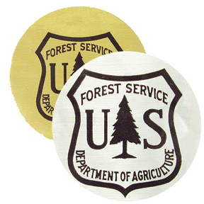 Forest Service Shield Sticker - Metallic Silver - Western Heritage ...